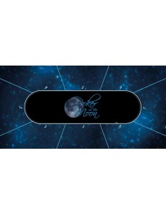Tapis de poker rectangulaire poker on the moon 8 joueurs