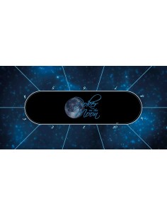 Tapis de poker rectangulaire poker on the moon 10 joueurs