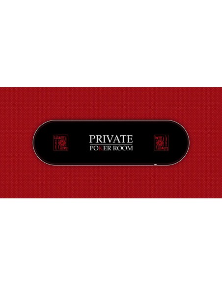 Tapis de Poker rectangulaire design Private Poker