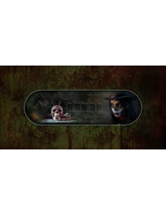 Tapis de poker rectangulaire modèle Vaudou