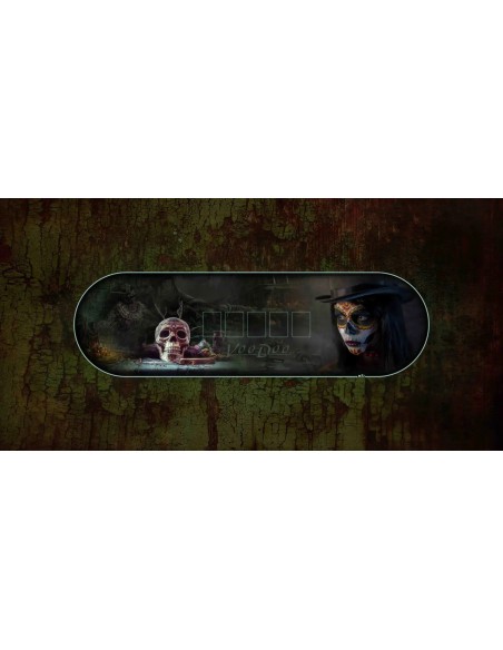 Tapis de poker rectangulaire modèle Vaudou