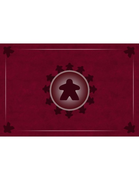 Tapis Multijeux rectangle meeple card bordeaux Tapis Multijeux rectangle meeple card bordeaux