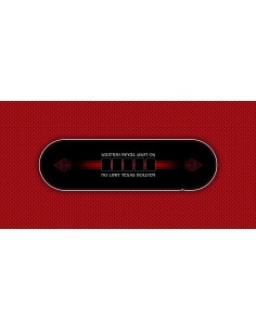 Tapis de Poker rectangulaire modèle Texas Holdem Rouge