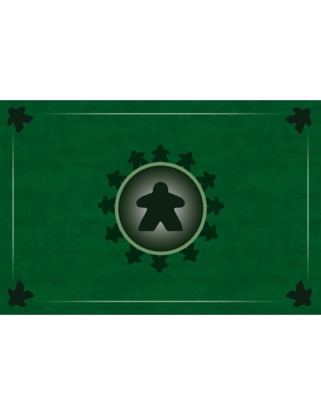 Tapis Multijeux rectangle meeple card vert Tapis Multijeux rectangle meeple card vert