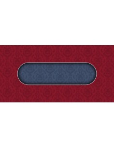 Tapis de Poker rectangulaire Victorian Bordeaux