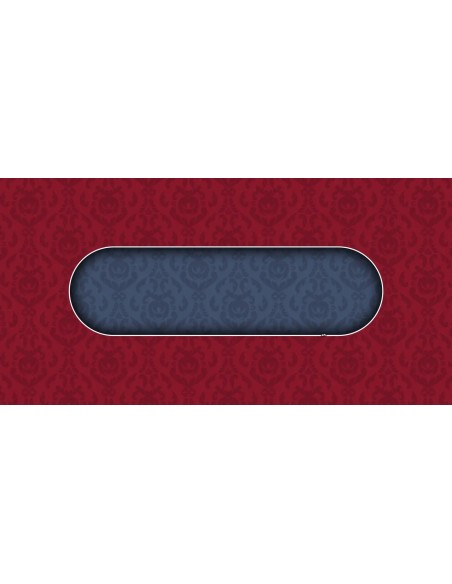 Tapis de Poker rectangulaire Victorian Bordeaux