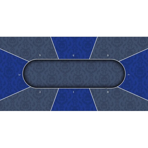 Tapis de Poker rectangulaire Victorian Bleu