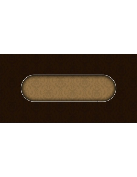 Tapis de Poker rectangulaire Victorian Marron