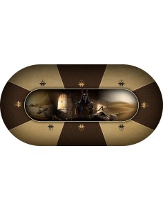 Tapis de poker ovale anubis 2