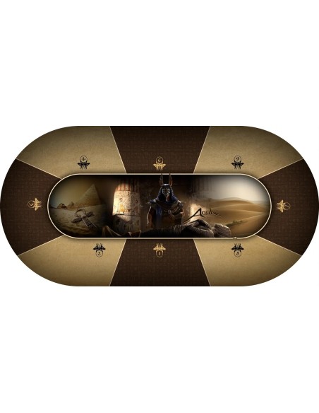 Tapis de poker ovale anubis 8 joueurs