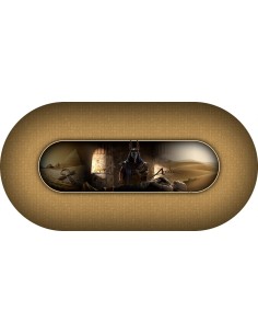 Tapis de poker ovale anubis