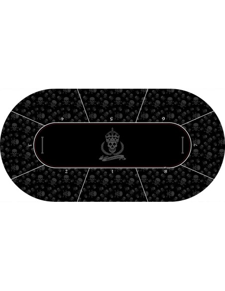 Tapis de poker ovale agressive poker 8 joueurs