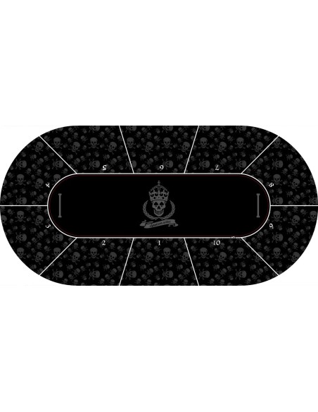 Tapis de poker ovale agressive poker 10 joueurs