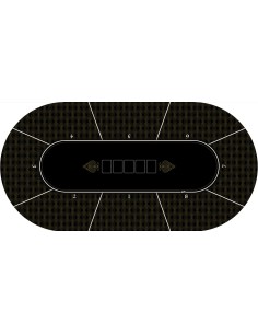 Tapis de poker ovale édition gold 2