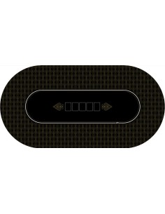 Tapis de poker ovale édition gold