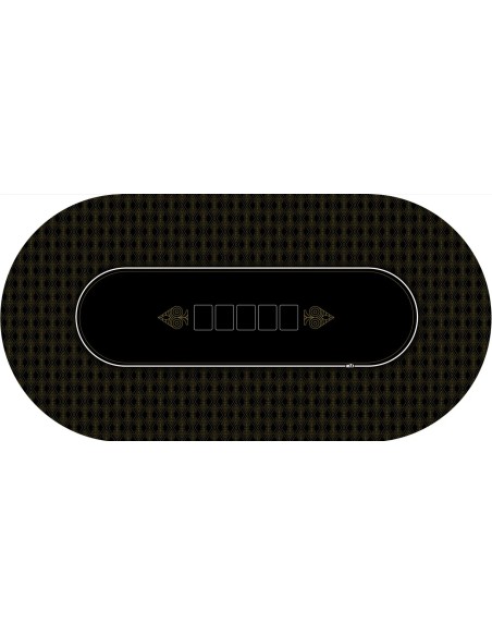 Tapis de poker ovale édition gold Tapis de poker ovale édition gold