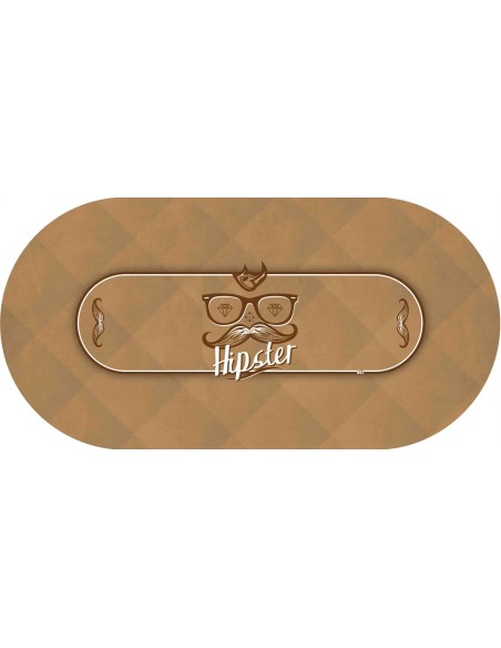 Tapis de poker ovale "Hispter" Tapis de poker ovale "Hispter"