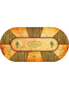Tapis de Poker ovale "Las Vegas Origins" 2