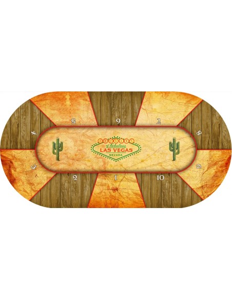 Tapis de Poker ovale "Las Vegas Origins" 10 joueurs