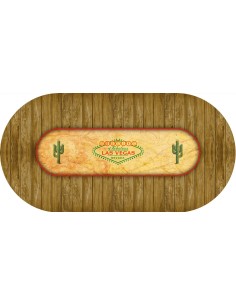 Tapis de Poker ovale "Las Vegas Origins"