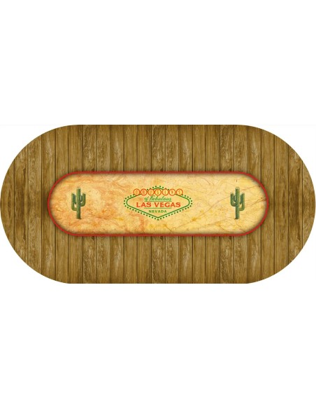 Tapis de Poker ovale "Las Vegas Origins" Tapis de Poker ovale "Las Vegas Origins"