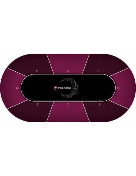 Tapis de poker ovale Luna Pure Player 8 joueurs Tapis de poker ovale Luna Pure Player 8 joueurs