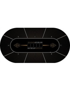 Tapis de Poker ovale "May The Flop" 2
