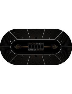 Tapis de Poker ovale "May The Flop" 2