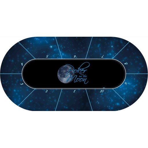 Tapis de poker ovale poker on the moon