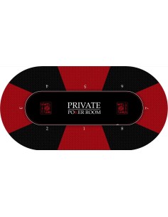 Tapis de Poker ovale design Private Poker 2