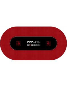 Tapis de Poker ovale design Private Poker