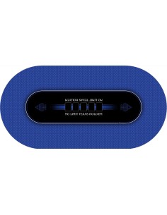 Tapis de Poker ovale modèle Texas Holdem Bleu