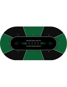 Tapis de Poker ovale Texas Holdem Vert 2
