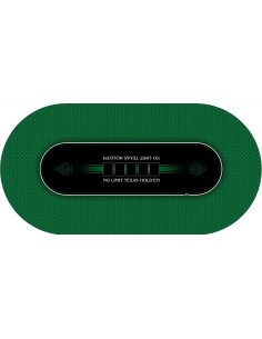 Tapis de Poker ovale Texas Holdem Vert
