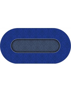 Tapis de Poker ovale Victorian Bleu