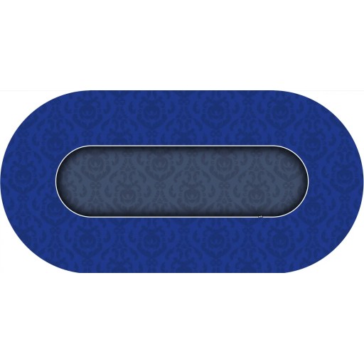 Tapis de Poker ovale "Victorian Bleu"