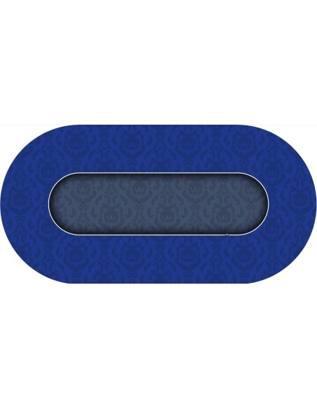 Tapis de Poker ovale Victorian Bleu