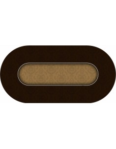 Tapis de Poker ovale Victorian Marron