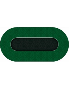 Tapis de Poker ovale Victorian Vert