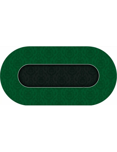 Tapis de Poker ovale Victorian Vert