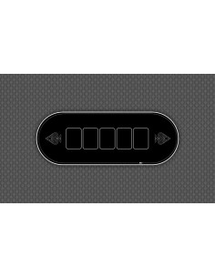 Tapis de poker rectangulaire Neo Poker gris