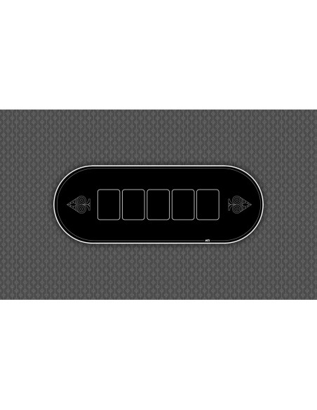 Tapis de poker rectangulaire Neo Poker gris