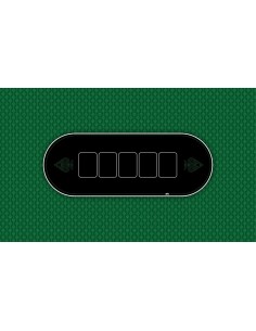 Tapis de poker rectangulaire Neo Poker vert