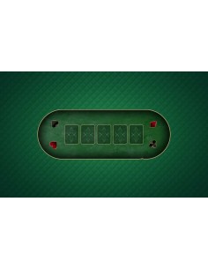 Tapis de Poker rectangulaire "Poker de Luxe" vert