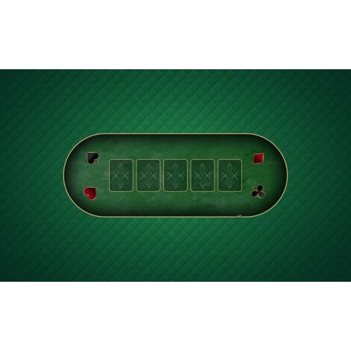 Tapis de Poker rectangulaire "Poker de Luxe" - 100x60cm