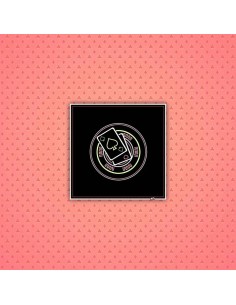 Tapis de poker carré néon rétro