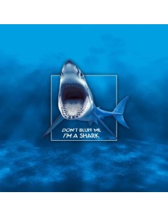 Tapis de poker carré design Shark Evolution