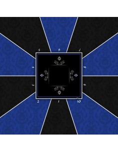 Tapis de poker carré design Victorian Bleu 2