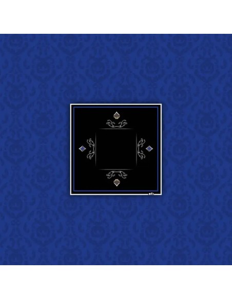 Tapis de poker carré design Victorian Bleu