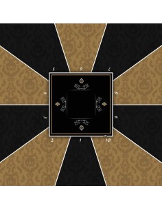 Tapis de poker carré victorian marron 2
